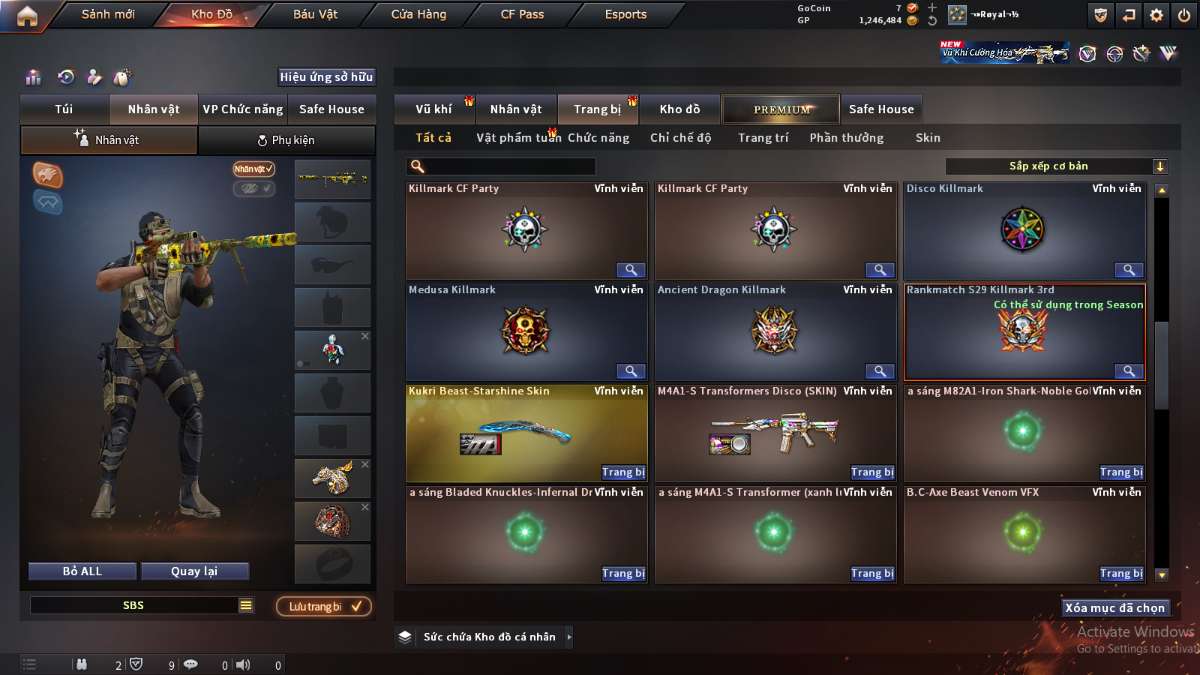 shop acc cf uy tin gia re